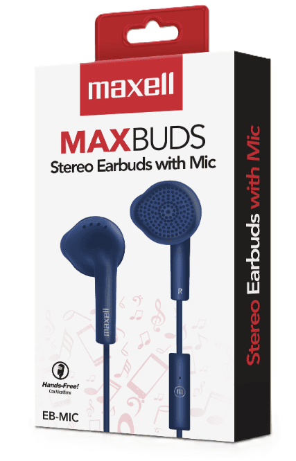 AUDIFONO MAX BUDS TRR3.5mm AZUL