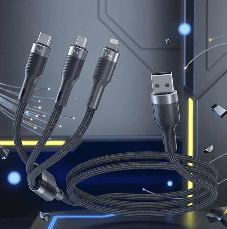CABLE 3 EN 1 3A AWEI — imagen 2