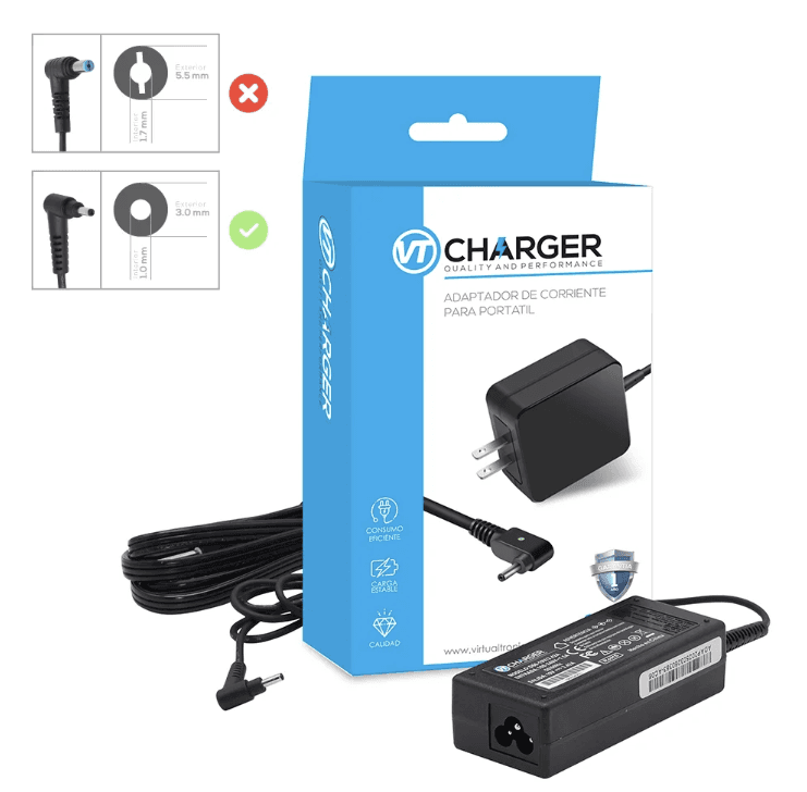CARGADOR ACER 19V 3.42A 65W VT-CHARGER 3.0*1.0 — imagen 2