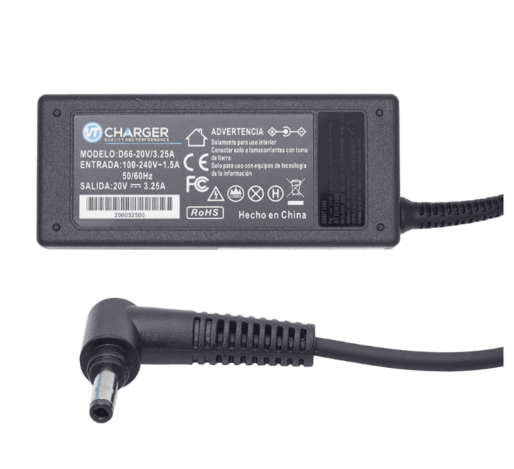 CARGADOR Lenovo 20V 3.25A 65W VT-CHARGER 4.0*1.7 — imagen 3