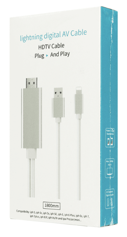 CABLE OTG LIGHTNING A HDMI FULL HD 2K — imagen 2