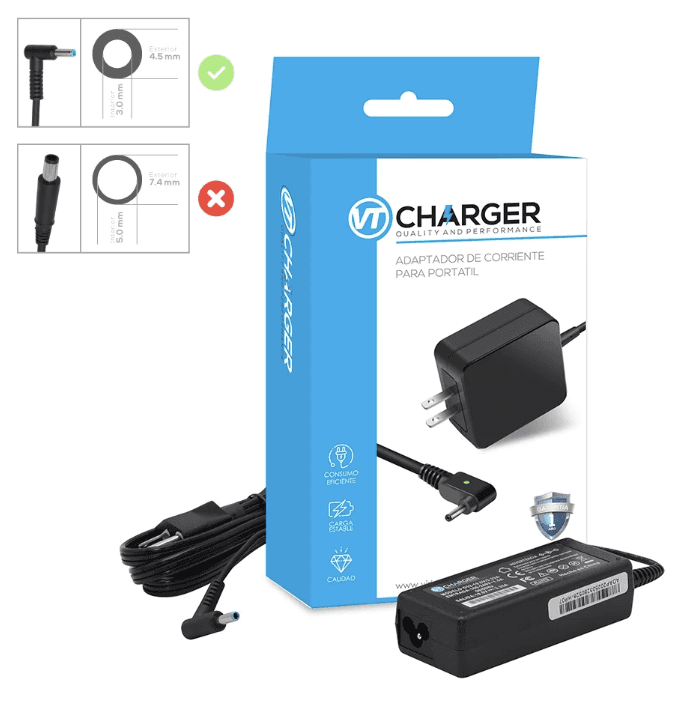 CARGADOR Hp 19.5V 3.33A 65W VT-CHARGER 4.5*3.0