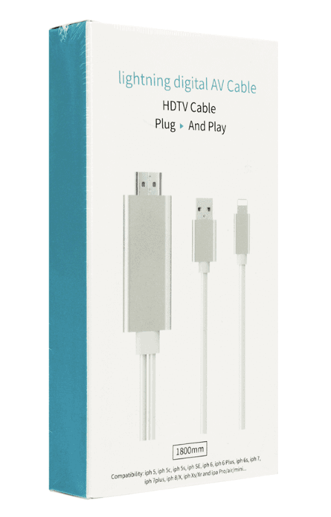 CABLE OTG LIGHTNING A HDMI FULL HD 2K — imagen 4