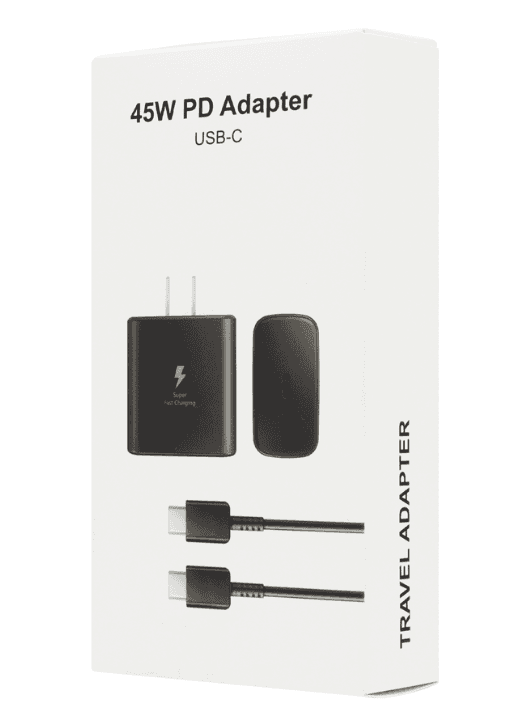 CARGADOR 45W USB C CABLE 45W 2 EN 1 CARGA RAPIDA