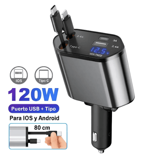 Cargador de Carro 120W — imagen 4