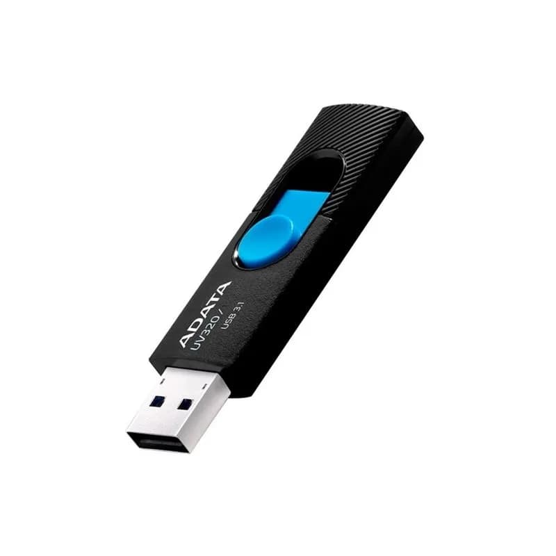 MemoriaUSB_Adata_uv320NegraAzul64GB_front
