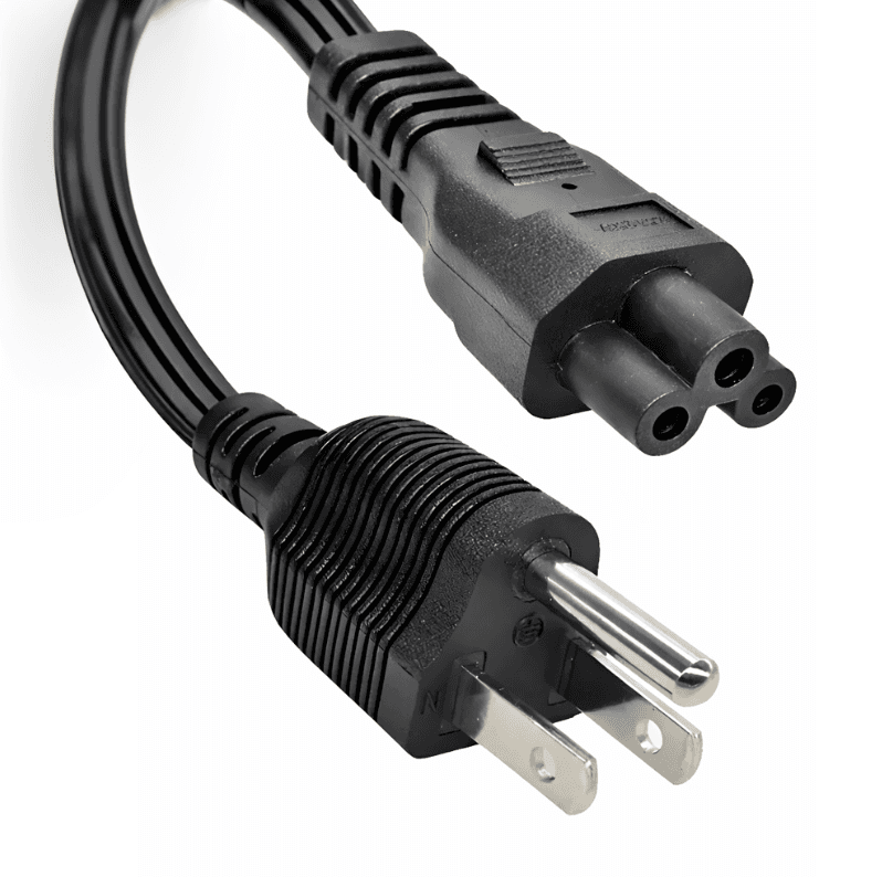 CABLE DE PODER TREBOL PLANO 100% COBRE — imagen 2