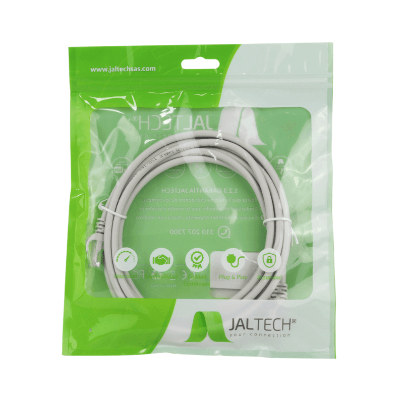PATCH CORD JALTECH CAT6 3M CERTIFICADO — imagen 3