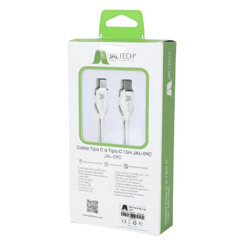 CABLE TIPO C A TIPO C 1M 60W