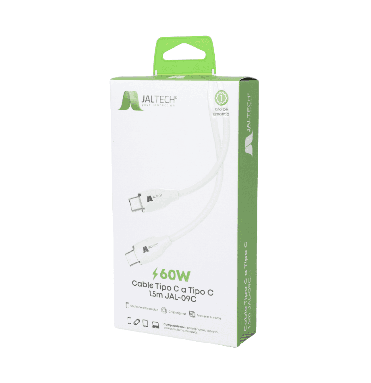 CABLE TIPO C A TIPO C 5A 65W 1M - JAL-S — imagen 2