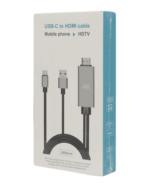 CABLE OTG TIPO C A HDMI 4K — imagen 3