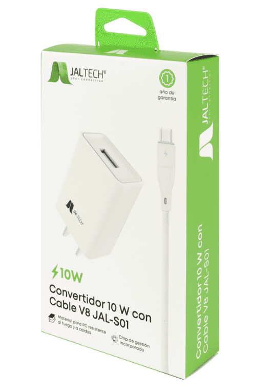 CONVERTIDOR 10W CON CABLE V8 JAL - S01 — imagen 2