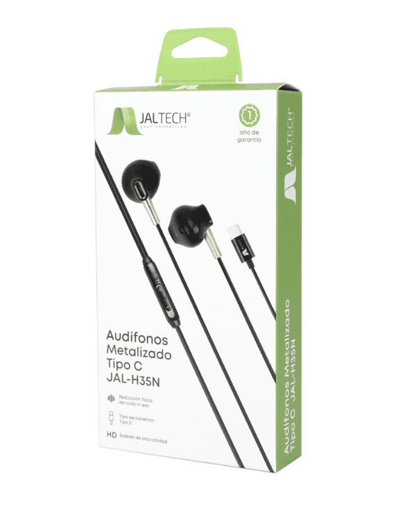 AUDIFONOS METALIZADO TIPO C JAL-H35N