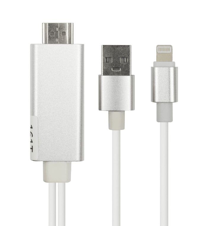 CABLE OTG LIGHTNING A HDMI FULL HD 2K — imagen 3