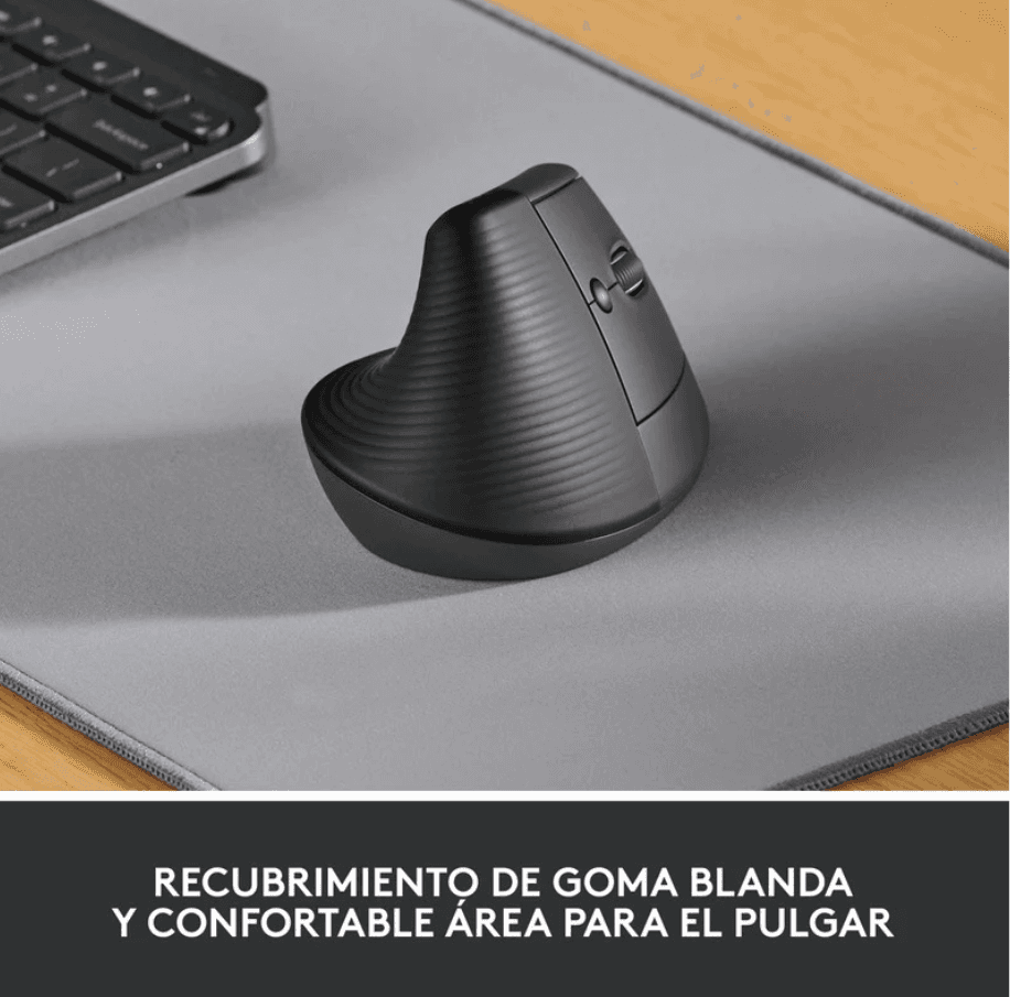 MOUSE LOGITECH LIFT VERTIVAL ERGONÓMICO INALÁMBRICO GRAFITO