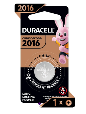 PILA BOTON CR2016 DURACELL