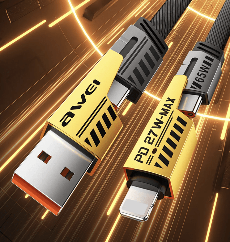 CABLE 4 EN 1 ARMOR 65W/27W AWEI